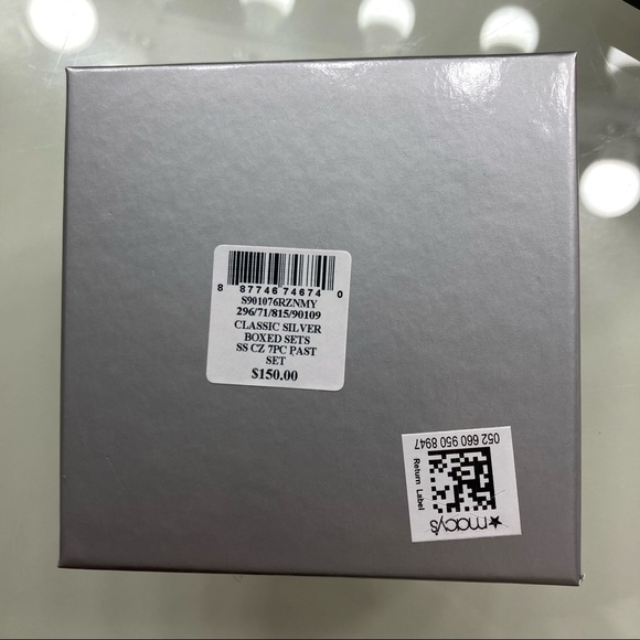 NWT 7-Pc. Set Cubic Zirconia Color Stud Earrings in Sterling Silver - Picture 6 of 6